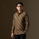 Arunwaru - Mandalas Premium Men’s Long Sleeve Batik Shirt - Mandalas