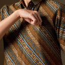 Arunwaru - Mandalas Premium Men’s Short Sleeve Batik Shirt - Mandalas