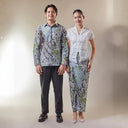 Aryadari - Mandalas Set Sarimbit Couple Kemeja Lengan Panjang dan Rok Batik Premium - Mandalas