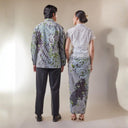 Aryadari - Mandalas Set Sarimbit Couple Kemeja Lengan Panjang dan Rok Batik Premium - Mandalas