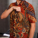 Asoka - Mandalas Kemeja Batik Pria Premium Lengan Pendek - Mandalas