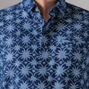 Auroblu - Mandalas Premium Men's Short Sleeve Batik Shirt - Mandalas