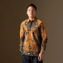 Avemas - Mandalas Premium Men’s Long Sleeve Batik Shirt - Mandalas