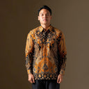 Avemas - Mandalas Premium Men’s Long Sleeve Batik Shirt - Mandalas