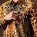 Avemas - Mandalas Premium Men’s Long Sleeve Batik Shirt - Mandalas