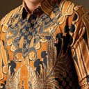 Avemas - Mandalas Premium Men’s Long Sleeve Batik Shirt - Mandalas