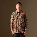 Aveparang - Mandalas Premium Men’s Long Sleeve Batik Shirt - Mandalas