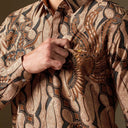 Aveparang - Mandalas Premium Men’s Long Sleeve Batik Shirt - Mandalas