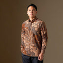 Averum - Mandalas Premium Men’s Long Sleeve Batik Shirt - Mandalas