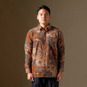 Averum - Mandalas Premium Men’s Long Sleeve Batik Shirt - Mandalas