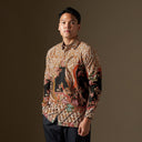 Avetika - Mandalas Premium Men’s Long Sleeve Batik Shirt - Mandalas