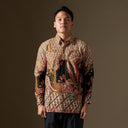 Avetika - Mandalas Premium Men’s Long Sleeve Batik Shirt - Mandalas
