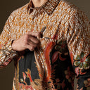 Avetika - Mandalas Premium Men’s Long Sleeve Batik Shirt - Mandalas