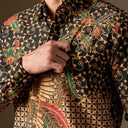 Avewani - Mandalas Premium Men’s Long Sleeve Batik Shirt - Mandalas