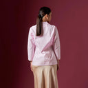 Ayra Cherry Long Sleeve – Mandalas Women’s Encim Kebaya Embroidered Blouse in Cotton with Orchid Motif - Mandalas
