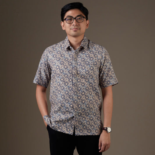Kabunga - Mandalas Kemeja Batik Pria Premium Lengan Pendek