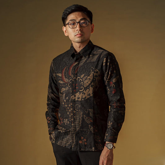 Angsadian - Mandalas Kemeja Batik Pria Premium Lengan Panjang