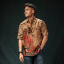 Baratit - Mandalas Kemeja Batik Pria Lengan Pendek - Mandalas