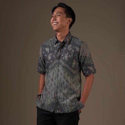 Ramabu - Mandalas Kemeja Batik Pria Premium Lengan Pendek