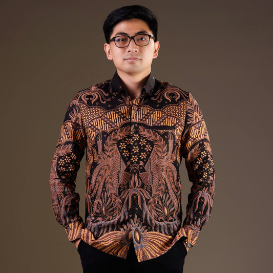 Diamate - Mandalas Premium Men's Long Sleeve Batik Shirt