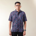 Biruna - Mandalas Kemeja Batik Pria Premium Lengan Pendek - Mandalas