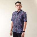Biruna - Mandalas Kemeja Batik Pria Premium Lengan Pendek - Mandalas