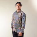 Blurana - Mandalas Premium Men's Long Sleeve Batik Shirt - Mandalas
