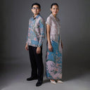 Blurana - Mandalas Set Sarimbit Couple Kemeja Lengan Panjang dan Rok Batik Premium - Mandalas