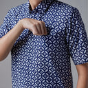 Bluven - Mandalas Kemeja Batik Pria Premium Lengan Pendek - Mandalas