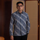 Bonazur - Mandalas Kemeja Batik Pria Premium Lengan Panjang - Mandalas