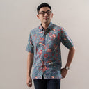 Buanu - Mandalas Kemeja Batik Pria Premium Lengan Pendek - Mandalas