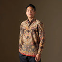Buwani - Mandalas Premium Men’s Long Sleeve Batik Shirt - Mandalas