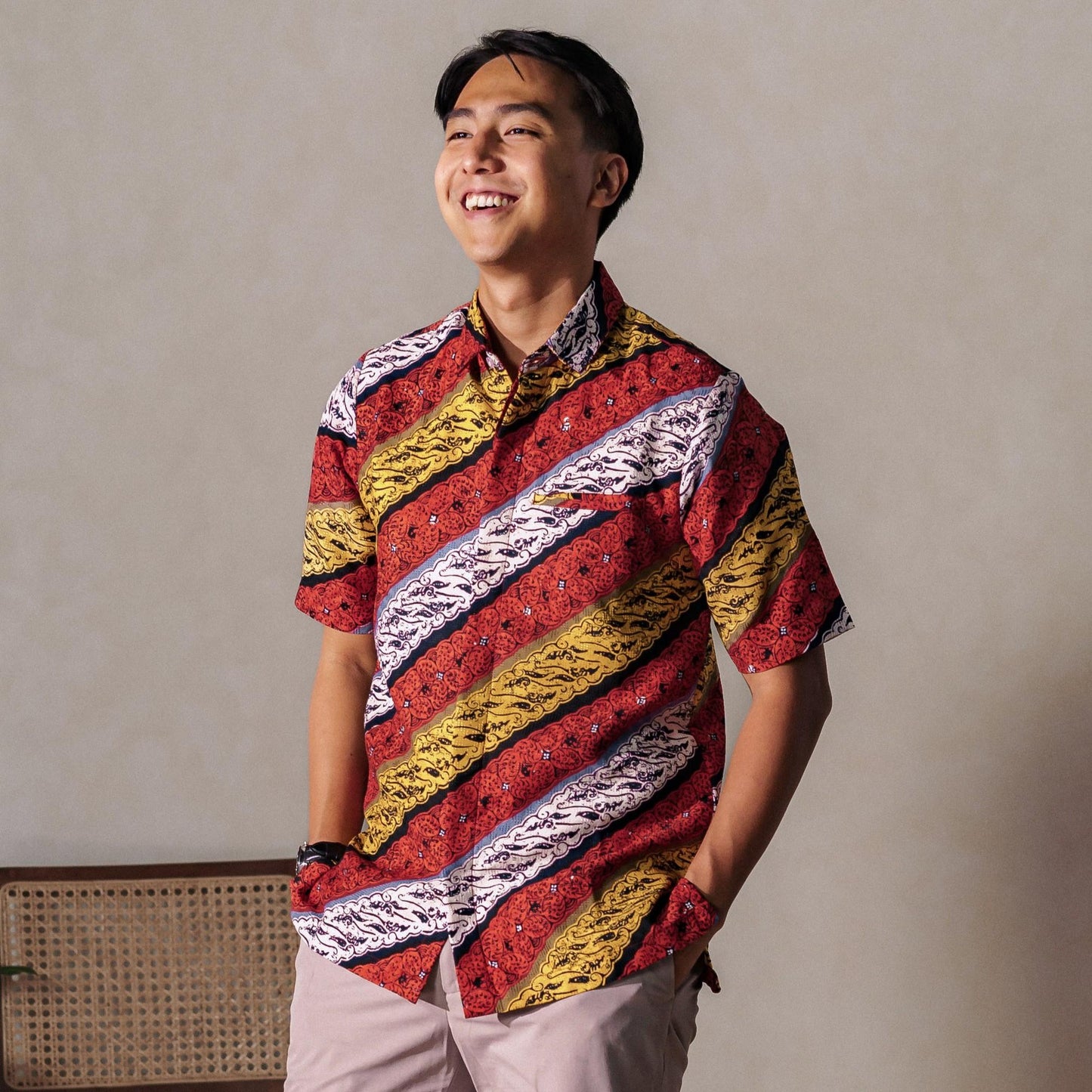 Moltres - Mandalas Premium Men's Short Sleeve Batik Shirt