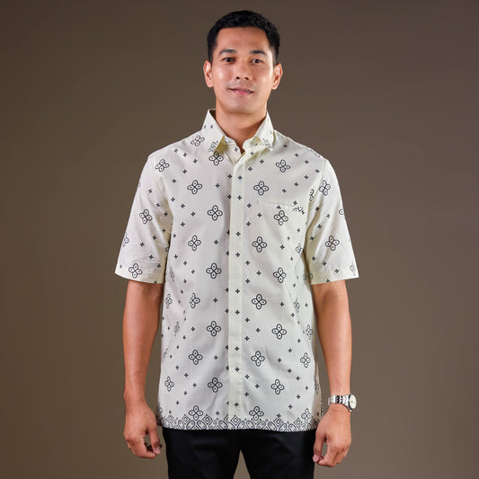 Bangi - Mandalas Premium Men's Short Sleeve Batik Shirt