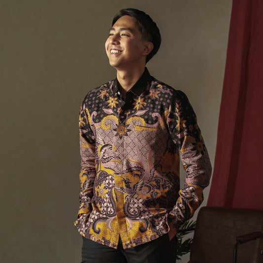 Galbati - Mandalas Kemeja Batik Pria Premium Lengan Panjang