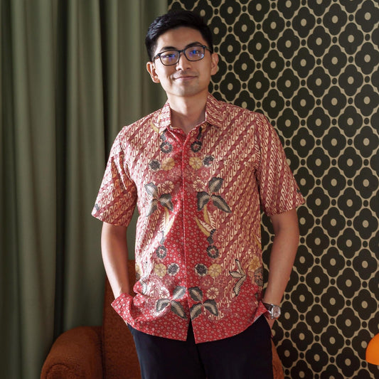 Ranum - Mandalas Kemeja Batik Pria Premium Lengan Pendek