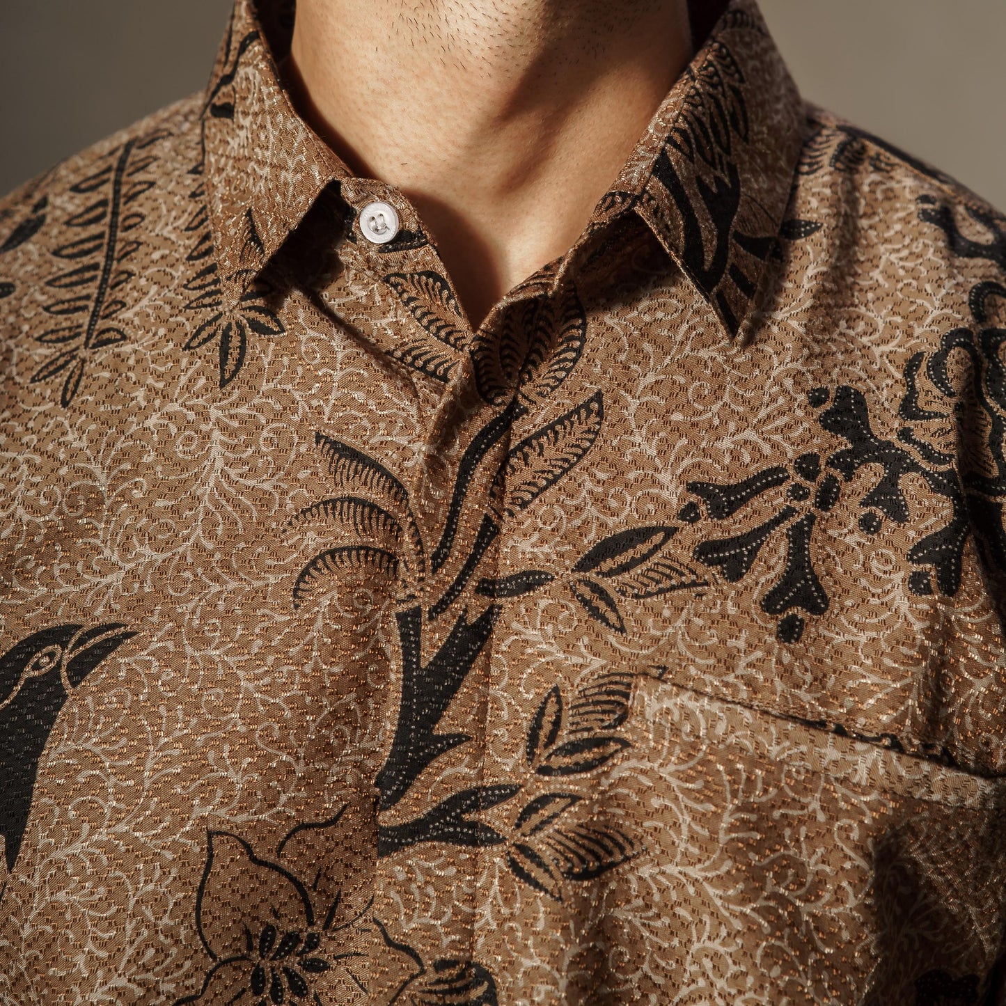 Kolibri - Mandalas Premium Men's Short Sleeve Batik Shirt