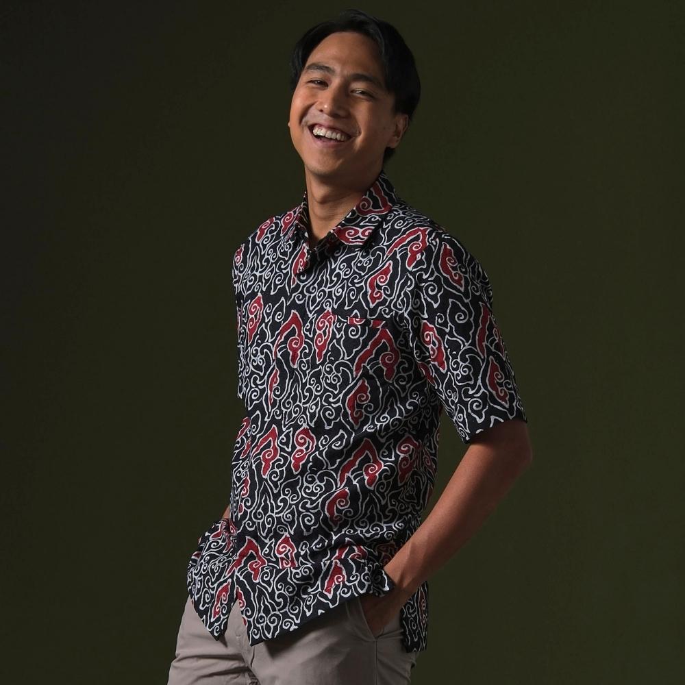 Awanaka - Mandalas Kemeja Batik Pria Premium Lengan Pendek
