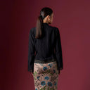 Camilla Black Long Sleeve - Mandalas Women’s Modern Kebaya Top - Mandalas