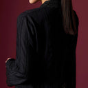 Camilla Black Long Sleeve - Mandalas Women’s Modern Kebaya Top - Mandalas