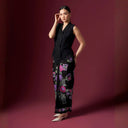 Camilla Black Sleeveless - Mandalas Women’s Modern Kebaya Top - Mandalas