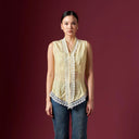 Camilla Butter Sleeveless - Mandalas Women’s Modern Kebaya Top - Mandalas