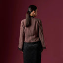 Camilla Espresso Long Sleeve - Mandalas Women’s Modern Kebaya Top - Mandalas
