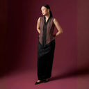 Camilla Espresso Sleeveless - Mandalas Women’s Modern Kebaya Top - Mandalas