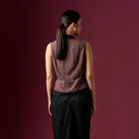Camilla Espresso Sleeveless - Mandalas Women’s Modern Kebaya Top - Mandalas