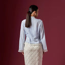 Camilla Ice Blue Long Sleeve - Mandalas Women’s Modern Kebaya Top - Mandalas