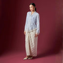 Camilla Ice Blue Long Sleeve - Mandalas Women’s Modern Kebaya Top - Mandalas