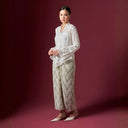 Camilla Milk Long Sleeve - Mandalas Women’s Modern Kebaya Top - Mandalas