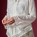 Camilla Milk Long Sleeve - Mandalas Women’s Modern Kebaya Top - Mandalas