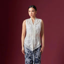 Camilla Milk Sleeveless - Mandalas Women’s Modern Kebaya Top - Mandalas